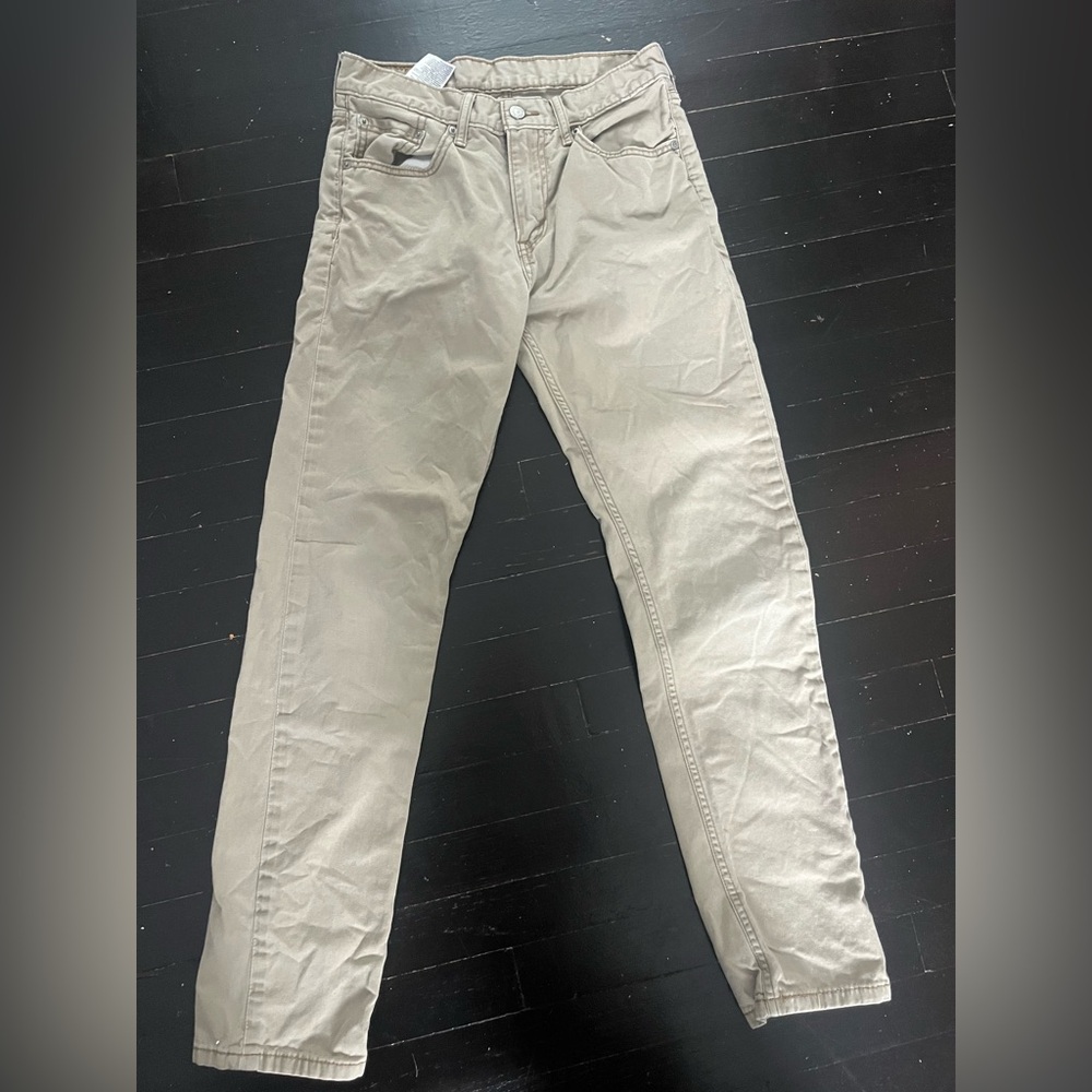 Levi's Men's Light Tan Original Fit Cotton Pants Size 29x32